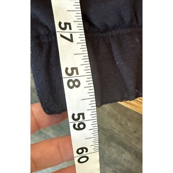 Beyond Yoga Overlapping Jumpsuit Sz XL Black Fleece Super Soft Roomy Drop Waist - Picture 15 of 16